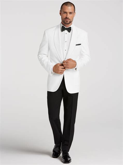 white dinner jacket men's wearhouse|velvet dinner jacket for men.